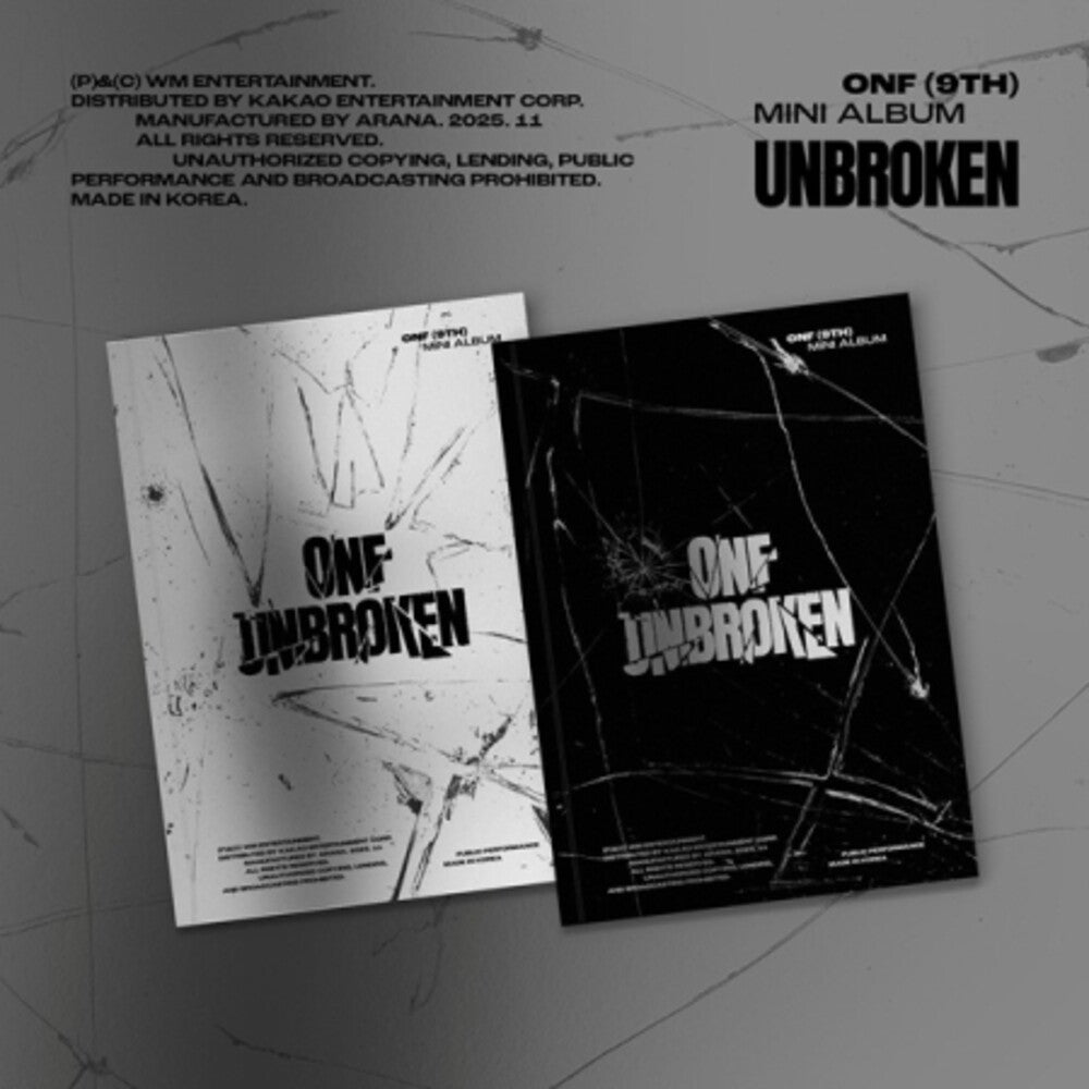 the album cover for Onf - Unbroken - Random Cover (Post) (Stic) (Phob)