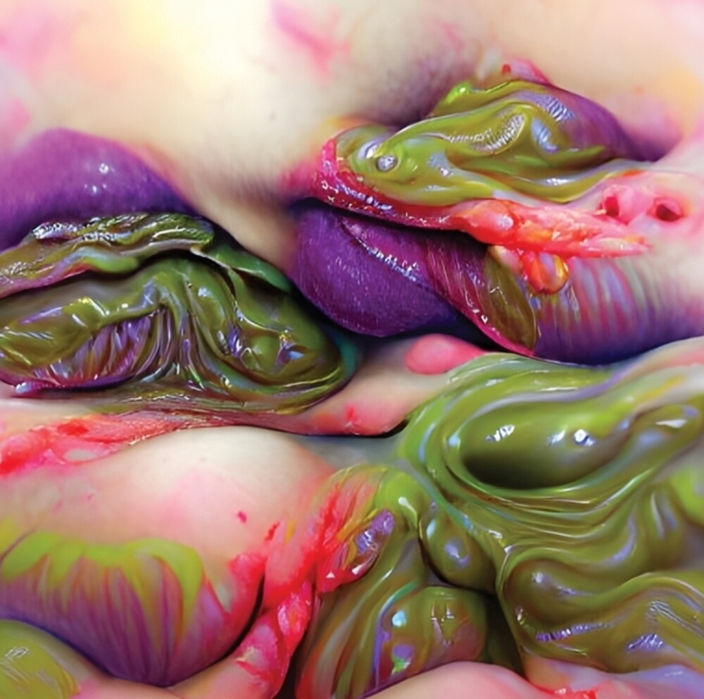 the album cover for Cecyl Ruehlen - Oozetones / Fleshscapes