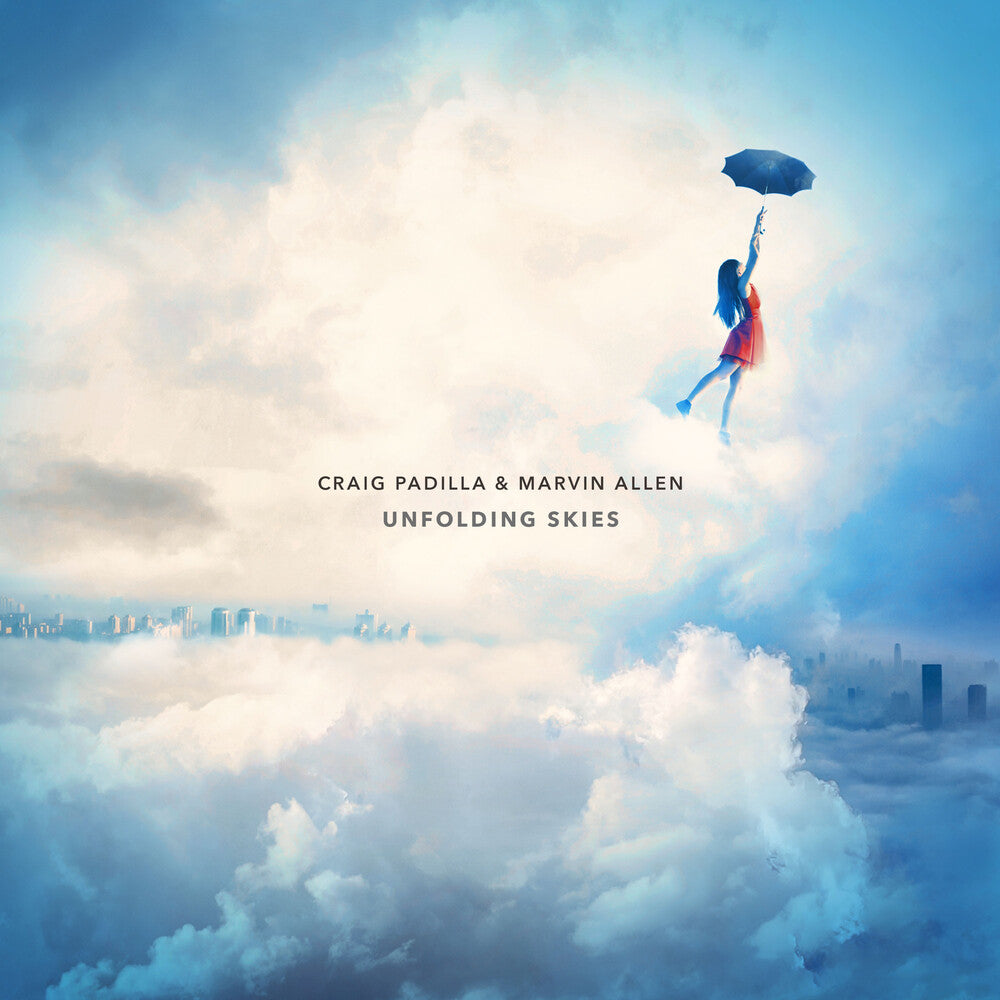 the album cover for Craig Padilla / Allen Marvin - Unfolding Skies