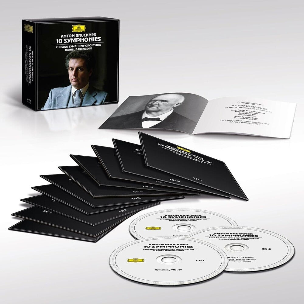 the album cover for Bruckner / Daniel Barenboim / Chicago Symphony - Bruckner: 10 Symphonies (Uk)