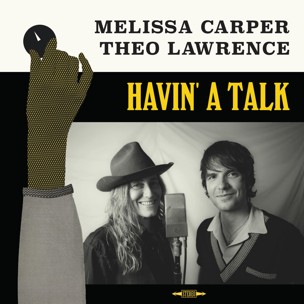the album cover for Melissa Carper & Theo Lawrence - Havin' A Talk