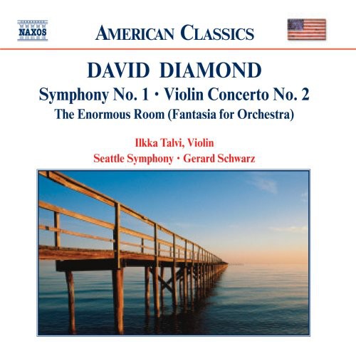 the album cover for Gerard Schwarz - Symphony 1 / Violin Cto 2 / Enormous Room