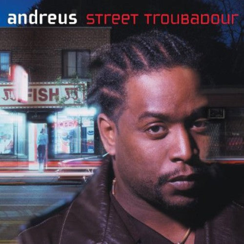 the album cover for Andreus - Street Troubadour