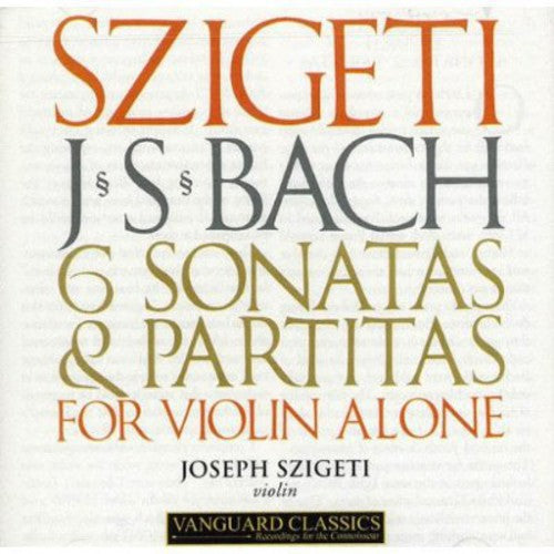the album cover for J.S. Bach - 6 Sonatas & Partitas for Solo Violin