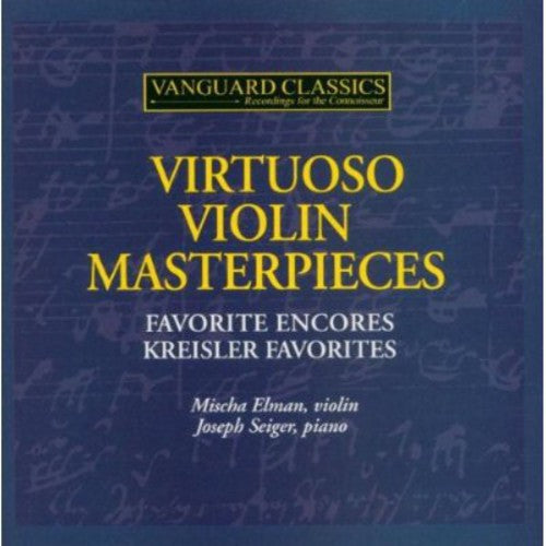 the album cover for ELMAN/SEIGER - Violin Virtuoso Masterpieces