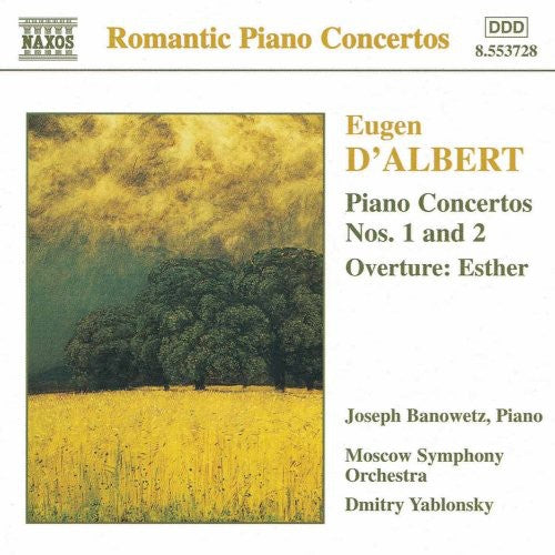 the album cover for Dmitry Yablonsky - Piano Concertos 1 & 2 / Overture: Esther