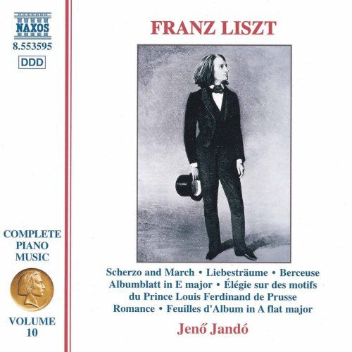the album cover for Jenő Jandó - Complete Piano Music 10
