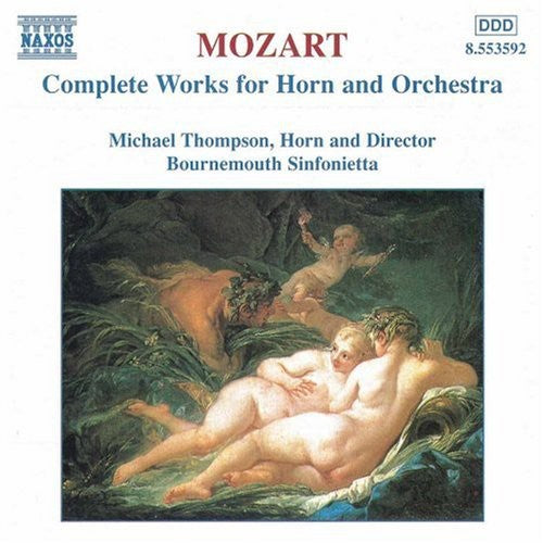 the album cover for Michael Thompson - Horn Concertos Complete