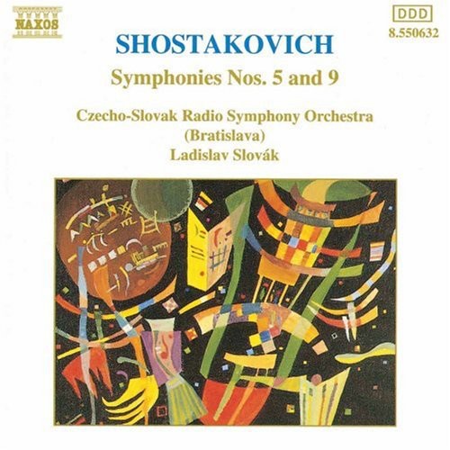 the album cover for Ladislav Slovak - Symphonies 5 & 9