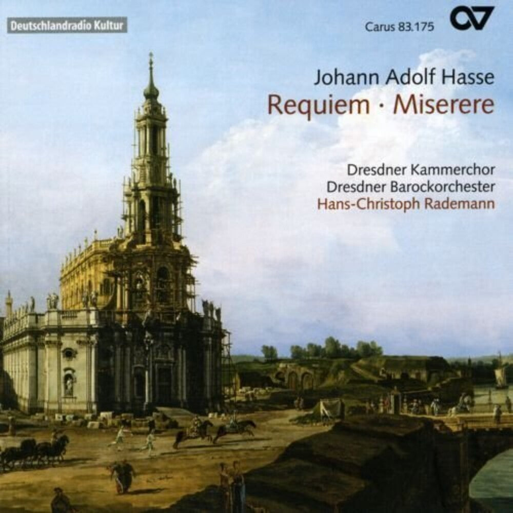 the album cover for Johann Adolf Hasse - Requiem & Miserere