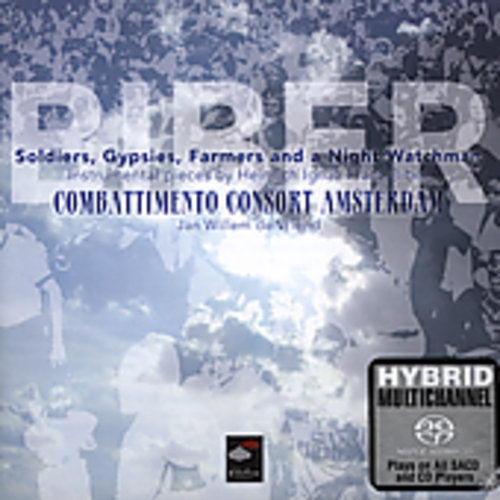 the album cover for Biber / De Vriend / Combattimento Consort - Soldiers Gypsies Farmers & A Night Watchman (Hybr)