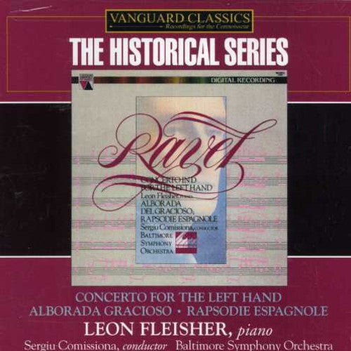 the album cover for Leon Fleisher - Concerto for the Left Hand / Alborada Del Gracioso