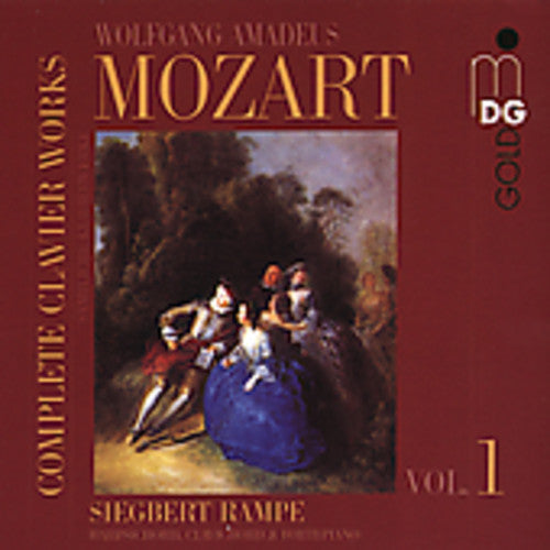 the album cover for W.A. Mozart - Complete Clavier Works 1