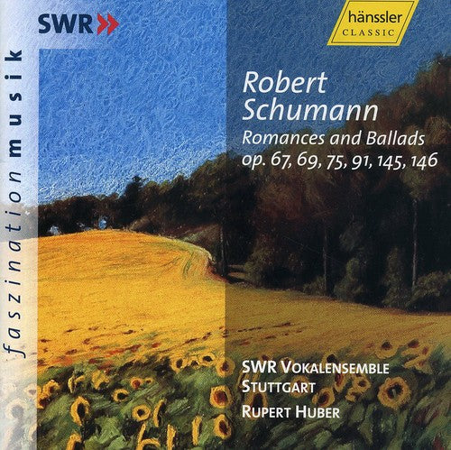 the album cover for C. SCHUMANN - Romances & Ballads for Mixed Choir
