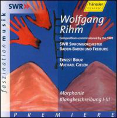 the album cover for W. RIHM - Morphonie for Orchestra & Solo String Quartet