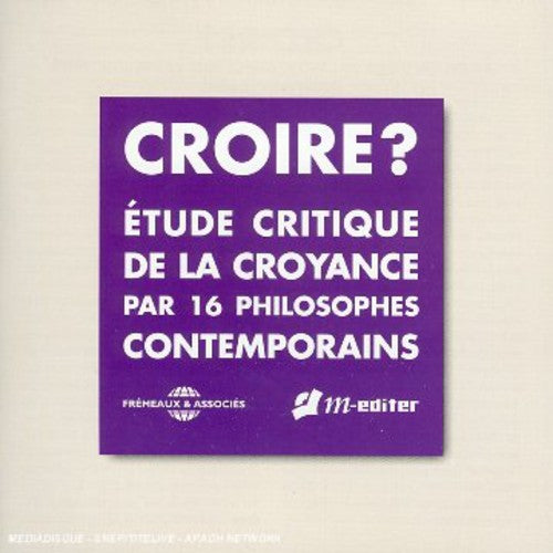 the album cover for Croire - Croire
