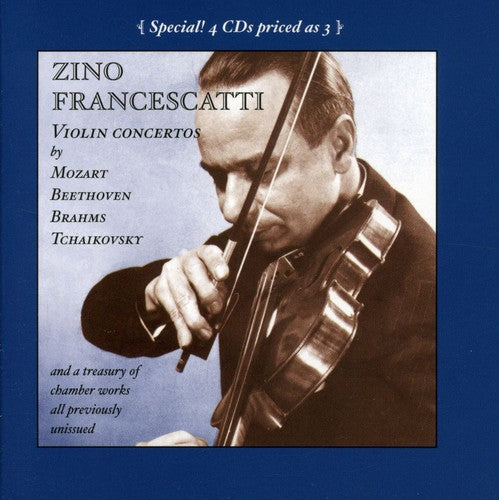 the album cover for Mozart/Beethoven/Tchaikovsky - Zino Francescatti in Performance