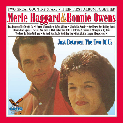 the album cover for Haggard/Owens - Just Between the Two of Us