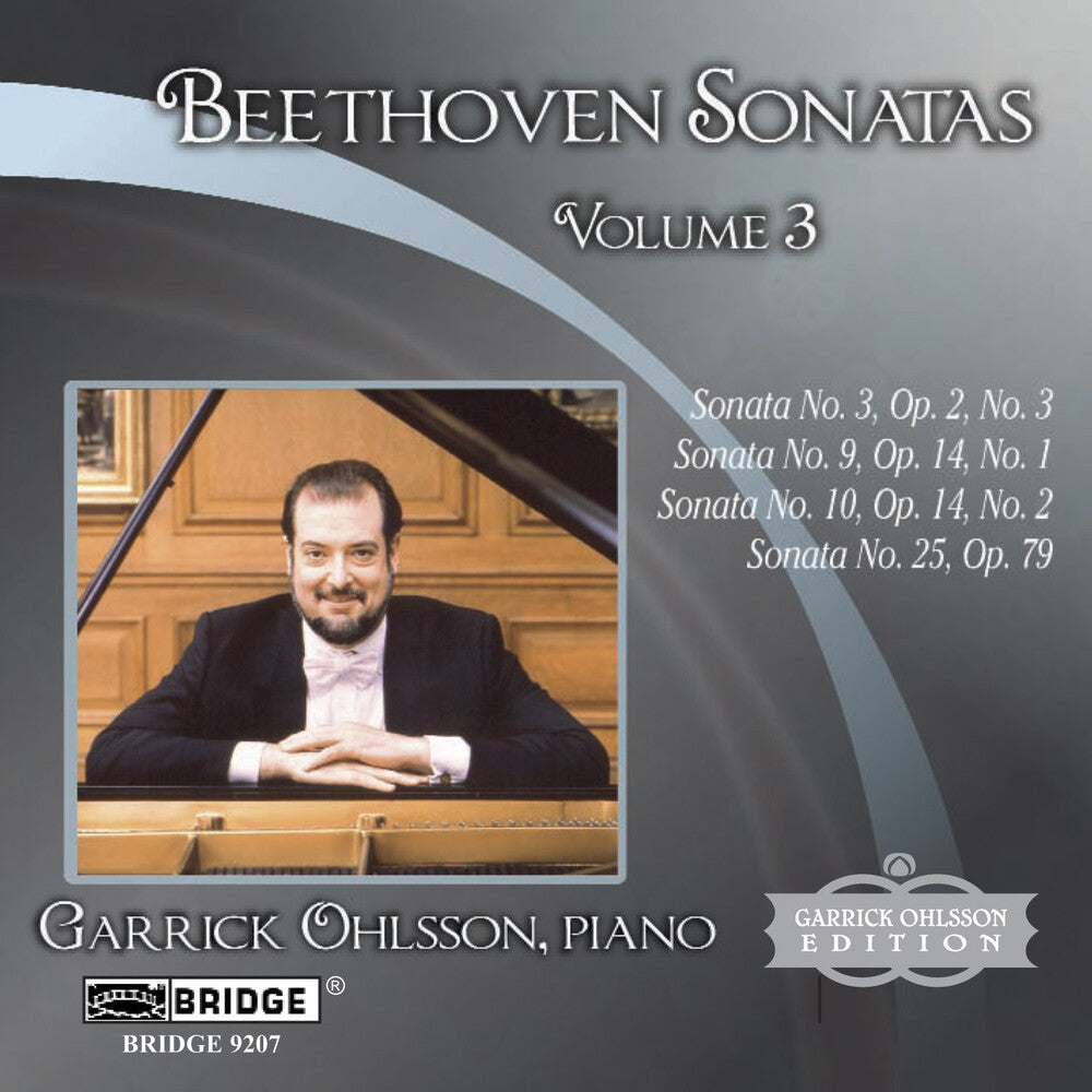 the album cover for GARRICK OHLSSON - Sonatas 3