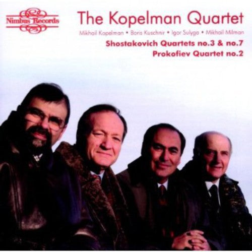 the album cover for TCHAIKOVSKY/SCHUBERT - Quartets of Shostakovich & Prokofiev