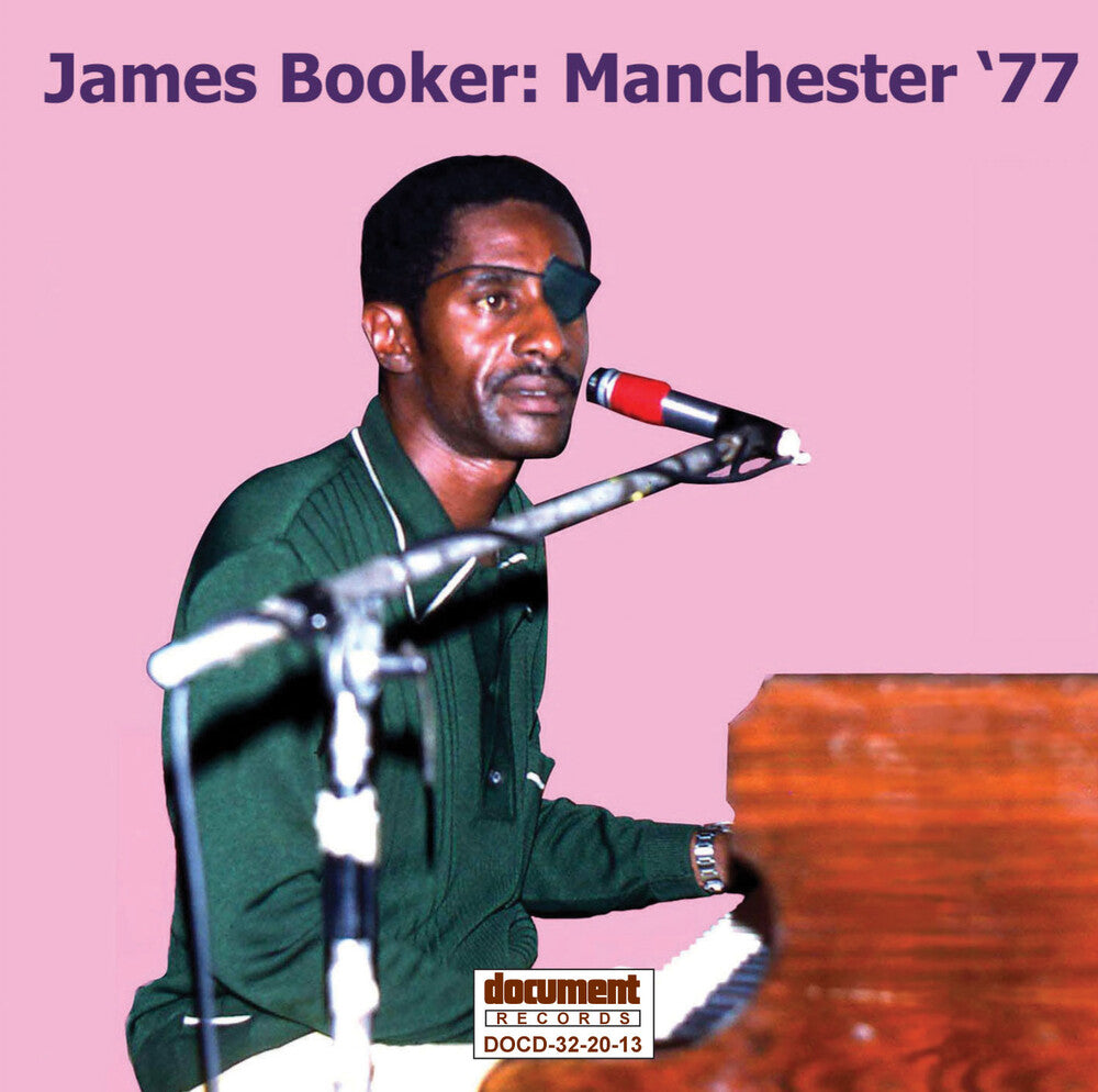 the album cover for James Booker - Manchester '77