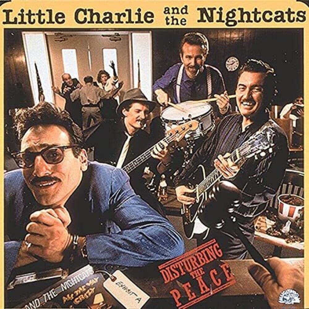 the album cover for Little Charlie & Nightcats - Disturbing the Peace