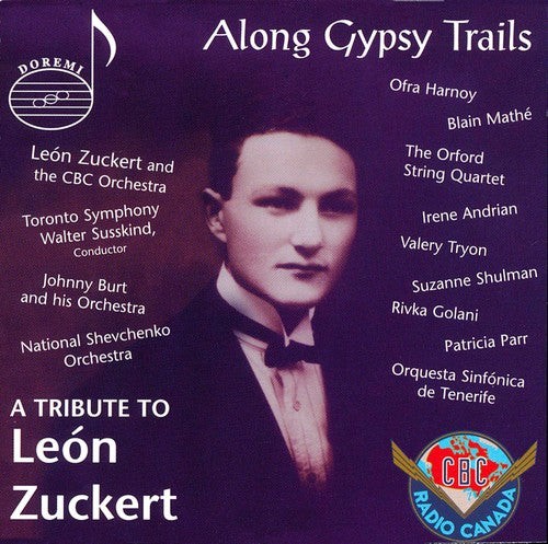 the album cover for León Zuckert - Along Gypsy Trails: A Tribut