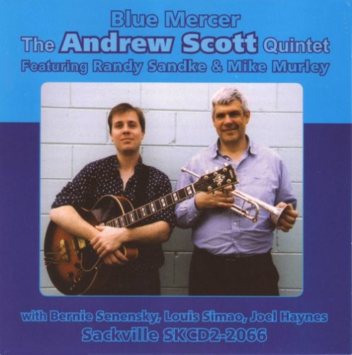 the album cover for Andrew Scott Quartet - Blue Mercer