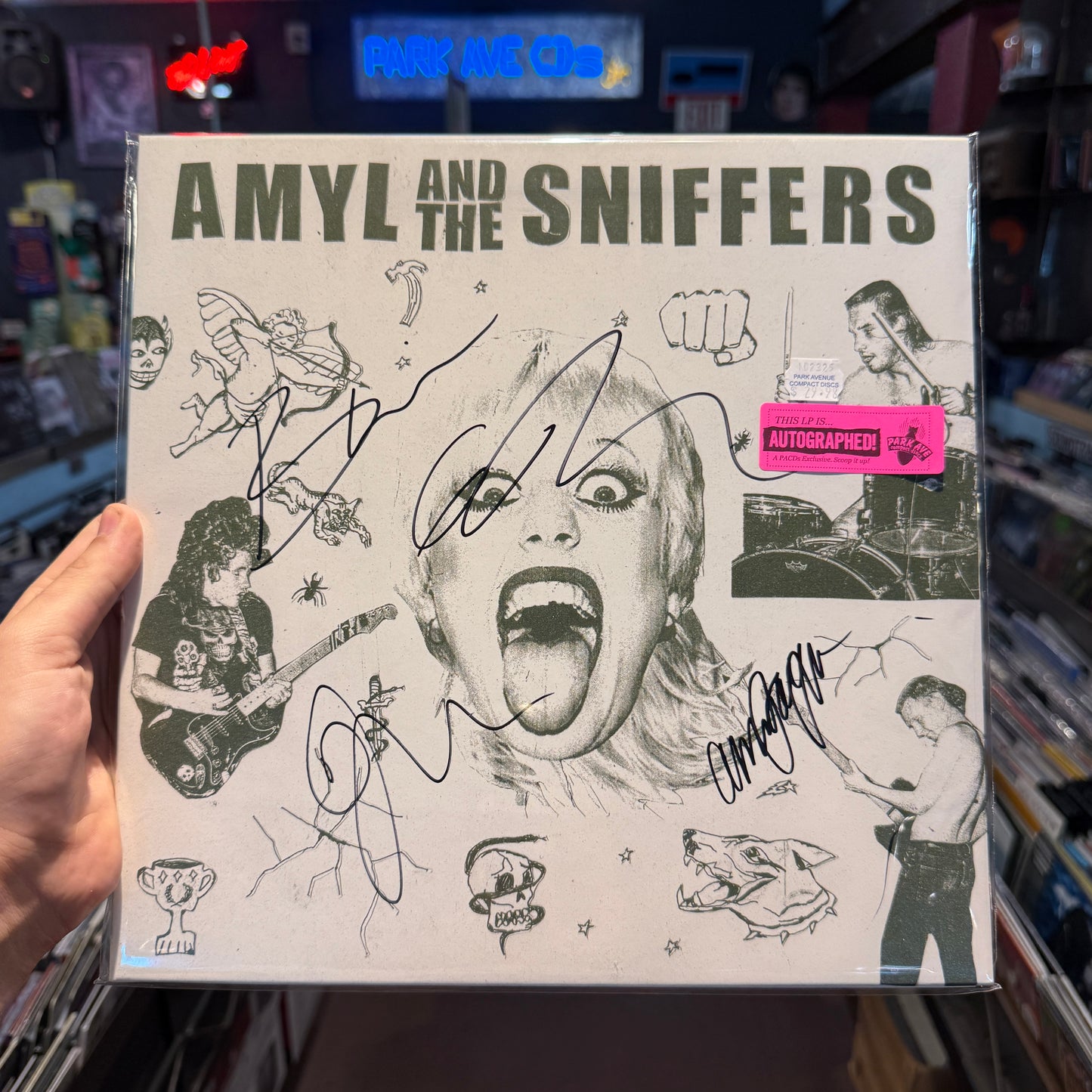 Signed LP copy of Amyl and the Sniffers - self titled