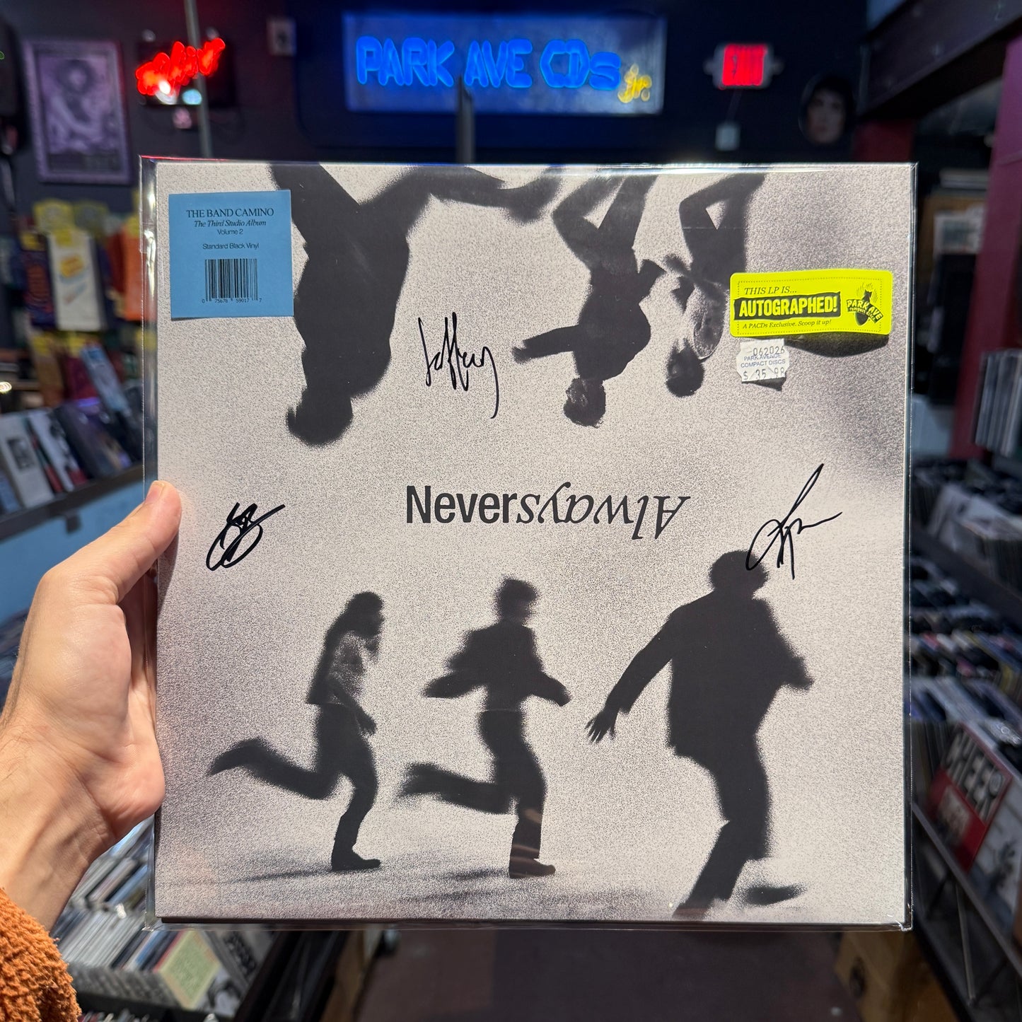 The band CAMINO 'NeverAlways (Vol.2)' LP Signed Cover
