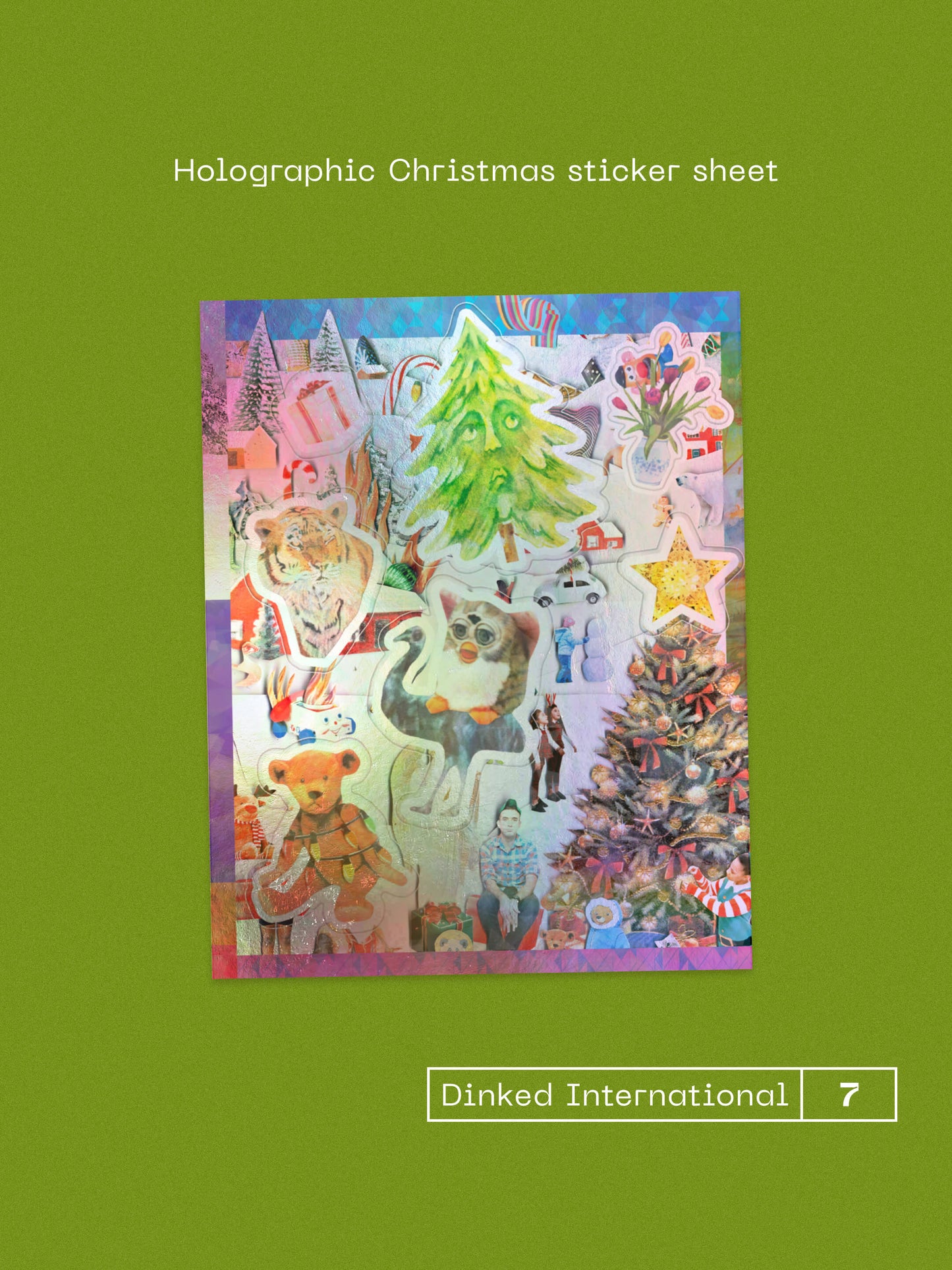 Sufjan Stevens 'Worst Christmas Ever!' Holographic Christmas Sticker Sheet