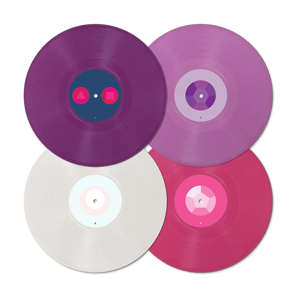 product mockup of the discs in Steven Universe: Season 1 (Score from the Original Soundtrack)