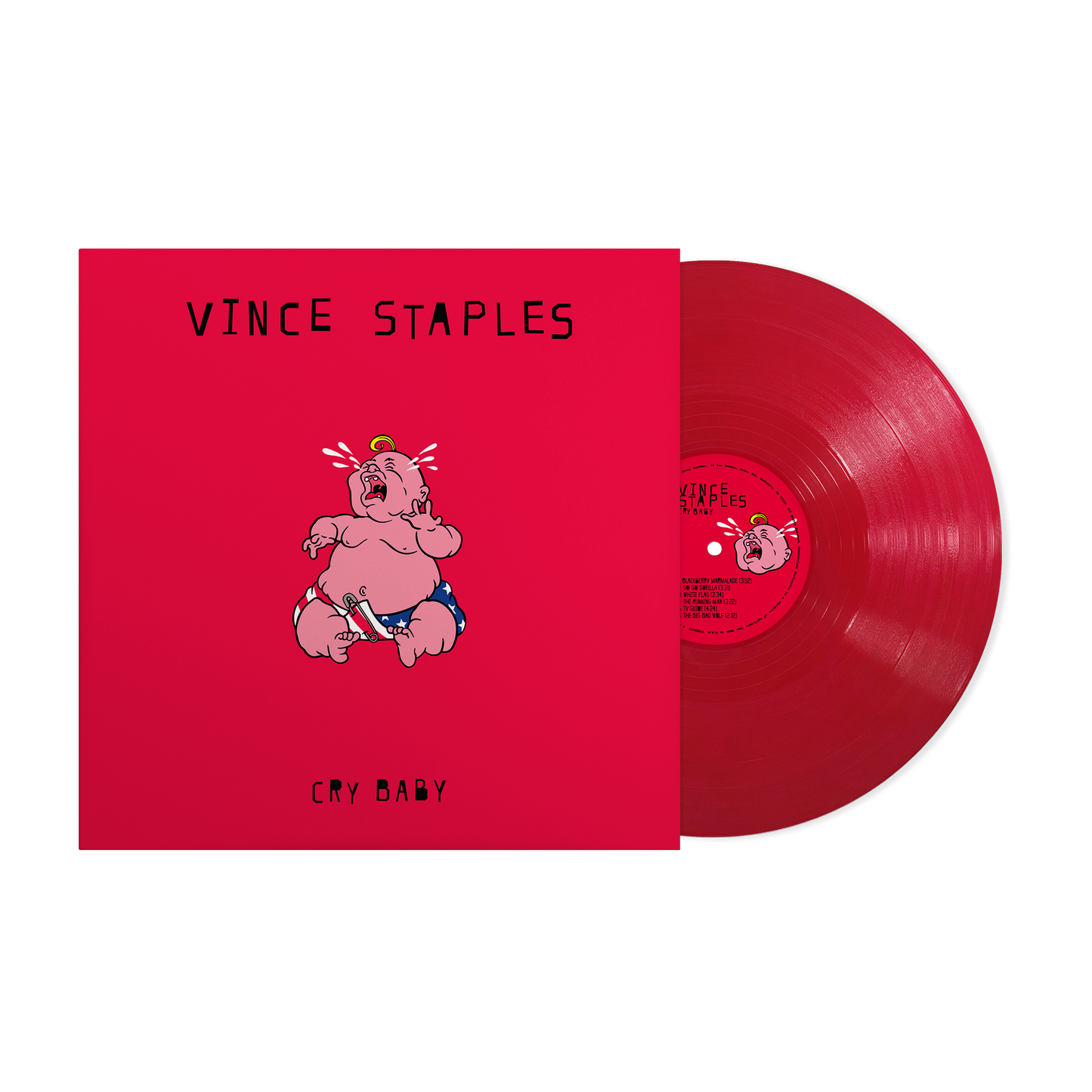 Vince Staples 'Cry Baby' Indie Exclusive Red LP