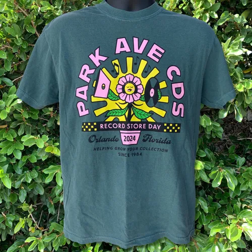 Park Ave CDs Record Store Day 2024 Flower Shirt in Green
