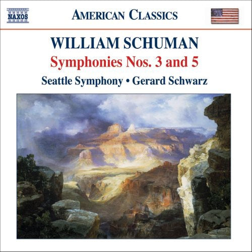 the album cover for Gerard Schwarz - Symphonies 3 & 5