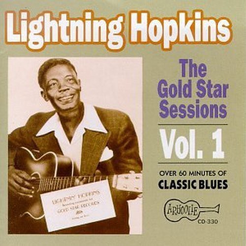 the album cover for Lightnin' Hopkins - Gold Star Sessions 1