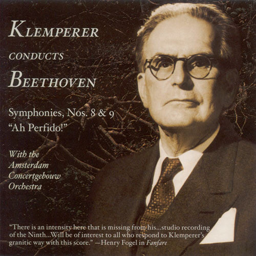 the album cover for Otto Klemperer - Klemperer Conducts Symphony 9