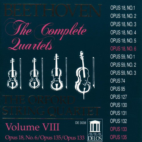 the album cover for Orford String Quartet - Complete Quartets 8