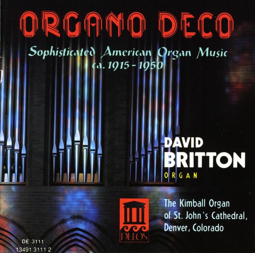 the album cover for David Britton - Organo Deco