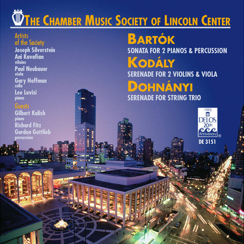 the album cover for Chamber Music Society Of Lincoln Center - Sonatas for Two Pianos