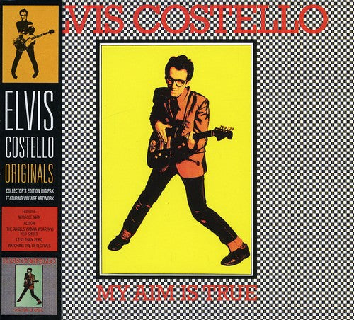 the album cover for Elvis Costello - My Aim Is True