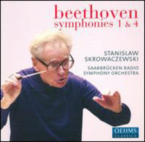 the album cover for L.V. Beethoven - Symphony 1 & 4