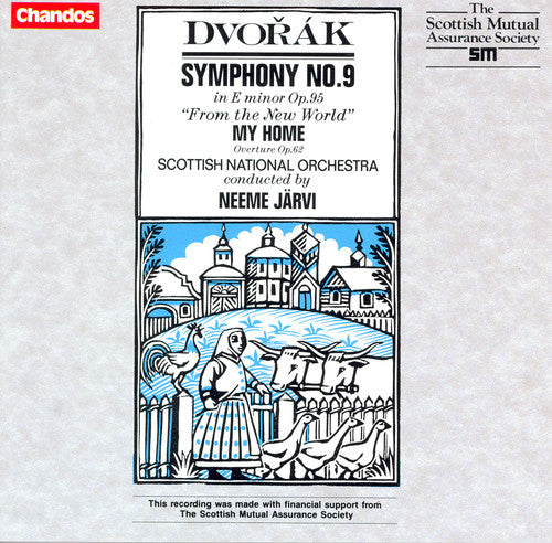 the album cover for Neeme JÃ¤rvi - Sym #9: From the New World / Overture: My Home
