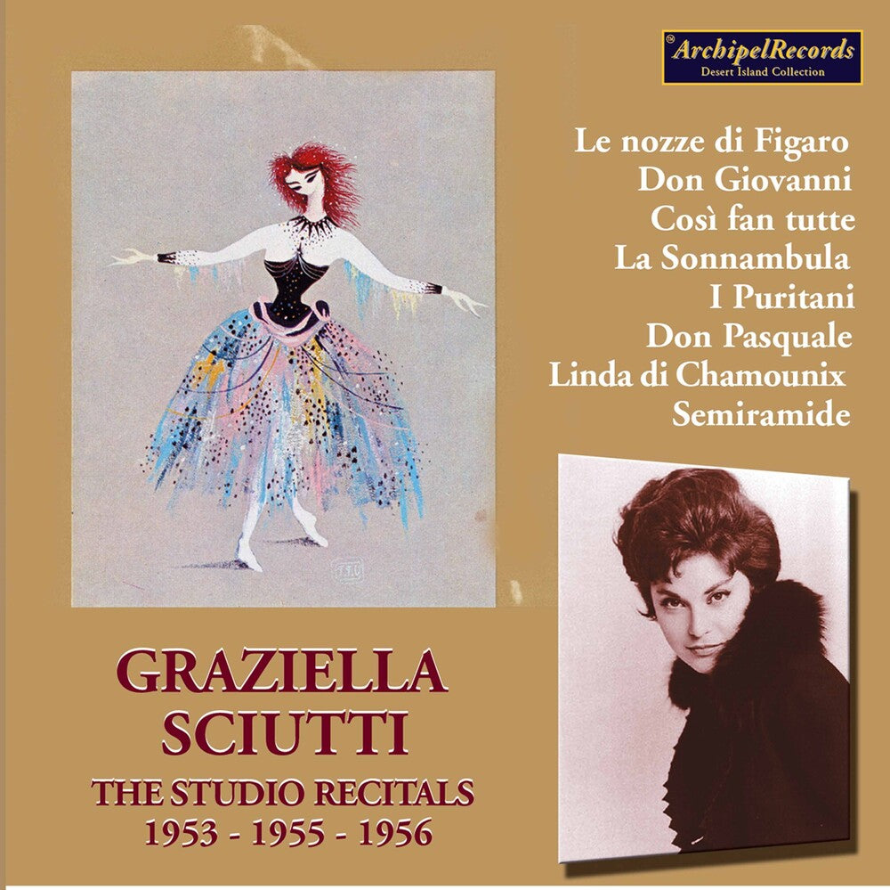 the album cover for Mozart / Bellini / Donizetti / Sciutti - Studio Recordigns