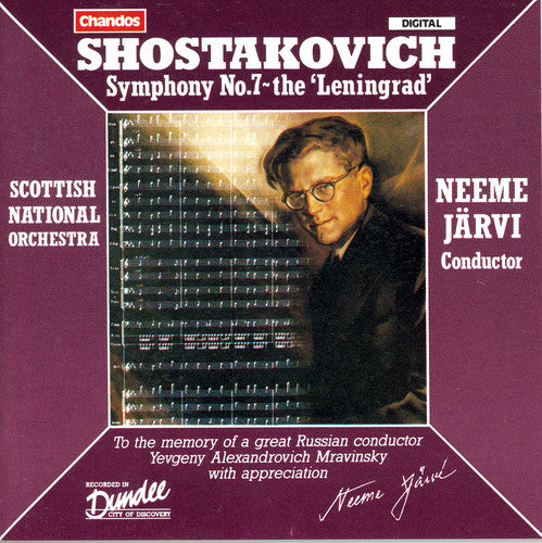 the album cover for Neeme JÃ¤rvi - Symphony 7 " Leningrad "