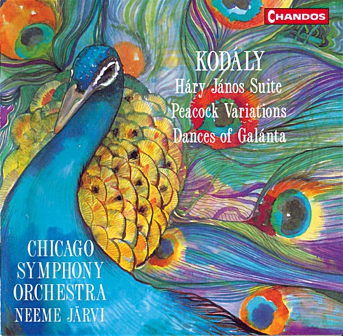 the album cover for Neeme JÃ¤rvi - Dances of Galanta / Peacock Variations