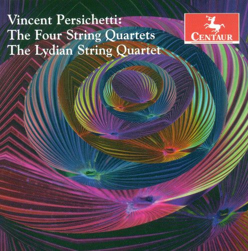 the album cover for Lydian String Quartet - Four String Quartets