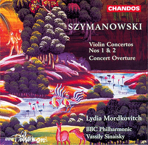 the album cover for Lydia Mordkovitch - Violin Concerto 1 & 2 / Concert Overture