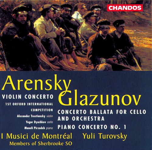 the album cover for Yuli Turovsky - Violin Concerto in A minor Op 54
