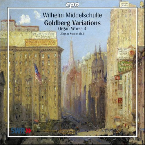 the album cover for W. Middelschulte - Organ Works 4 / Goldberg Variations Arranged Organ